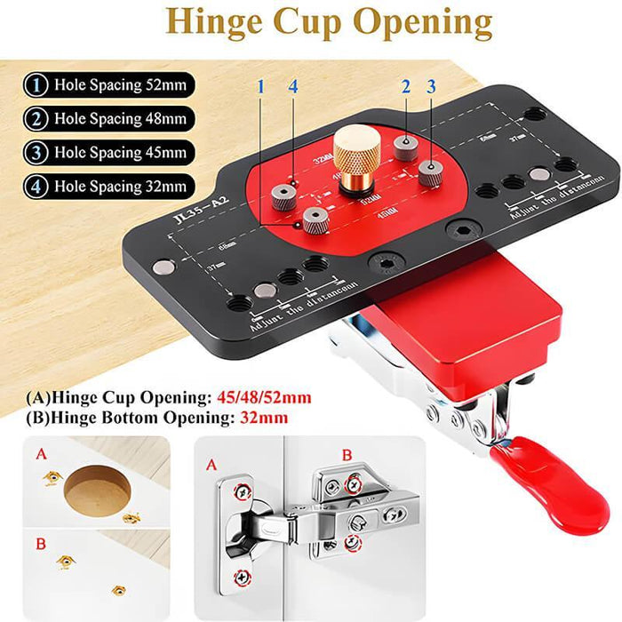 Levoite Concealed Hinge Jig European Hinge Jig Blum Hinge Jig Template