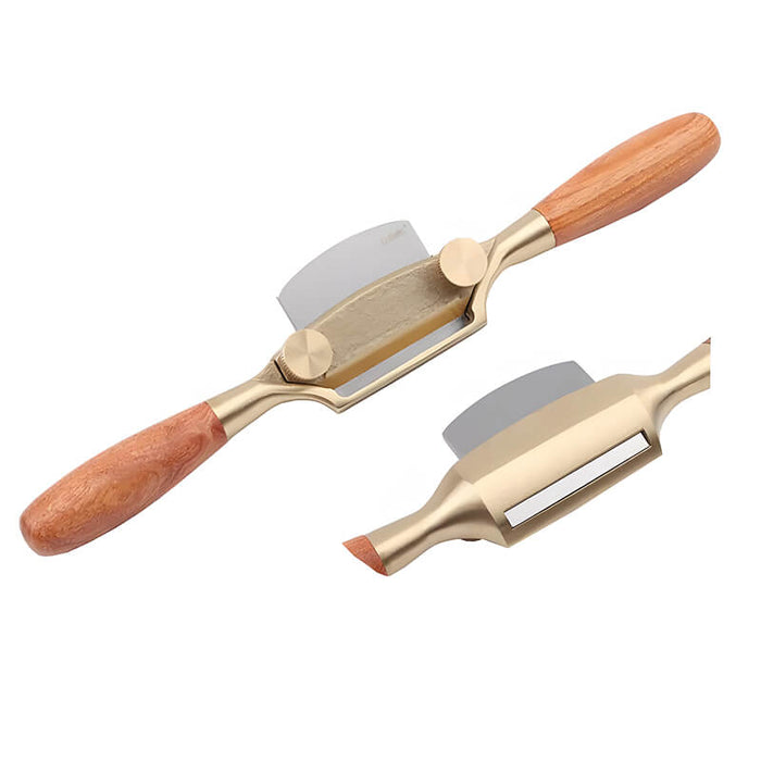 Luban® Spokeshave Brass - Rount Sole  & Flat Spokeshave