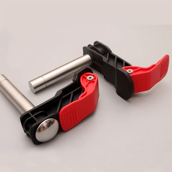 Pack Of 2 Table Workbench Clamps, Woodworking Workbench Hold-Down Holder, Quick Fixation, No Lifting Off The Table Top, Workbench Accessories For Wood Carving, Milling, Grinding, 20 Mm Diameter