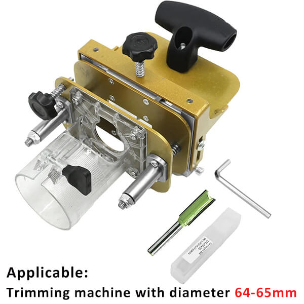 Levoite Router Mortising Jig Plunge Router Slotting Bracket Invisible Fasteners Punch Locator
