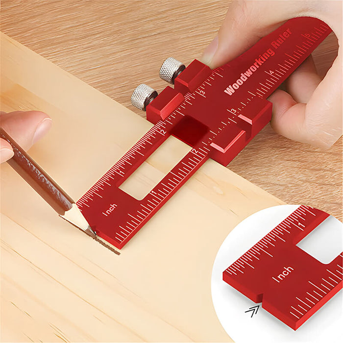 Levoite™ Precision Woodworking Pocket Ruler Set