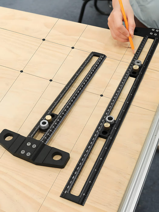 Levoite™ Drilling Positioning Ruler Combination Woodworking T-Square