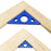 Levoite Carpenter's Square Right Angle Ruler 45 and 90 Degree Aluminum Alloy Triangle Ruler for Woodworking