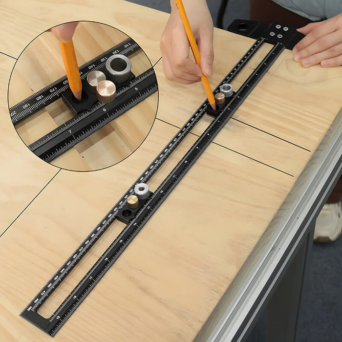 Levoite™ Drilling Positioning Ruler Combination Woodworking T-Square