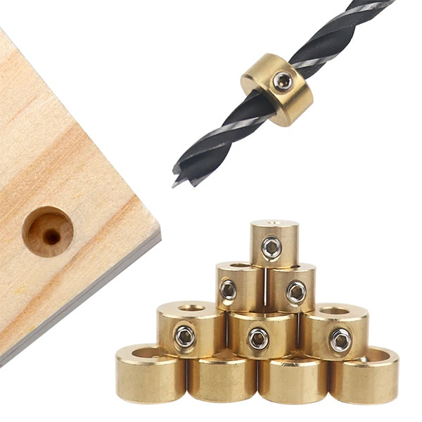 Levoite™ Drill Bit Stop Collars-Brass