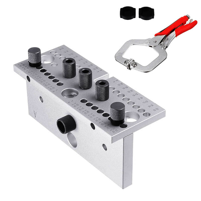 Wnew Precision 3 In 1 Dowelling Jig Kit Dowel Pin Joint Drill Guide for Furniture Connecting