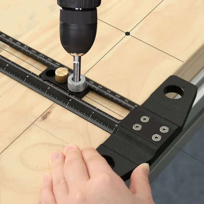Levoite™ Drilling Positioning Ruler Combination Woodworking T-Square