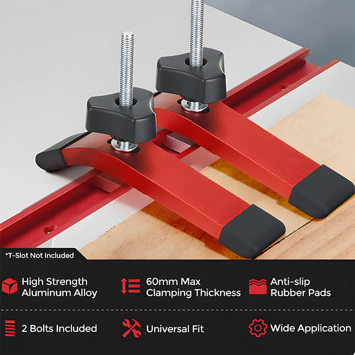 Levoite T-Track Hold Down Clamps for Woodworking