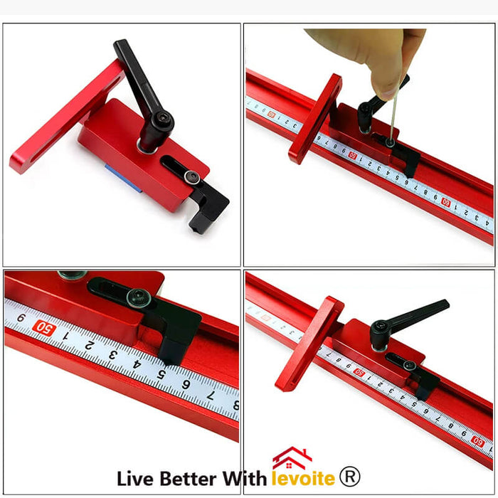 Levoite™ Miter Track Stop T-track Stop T-Slot Limiter T-track Slot Connector