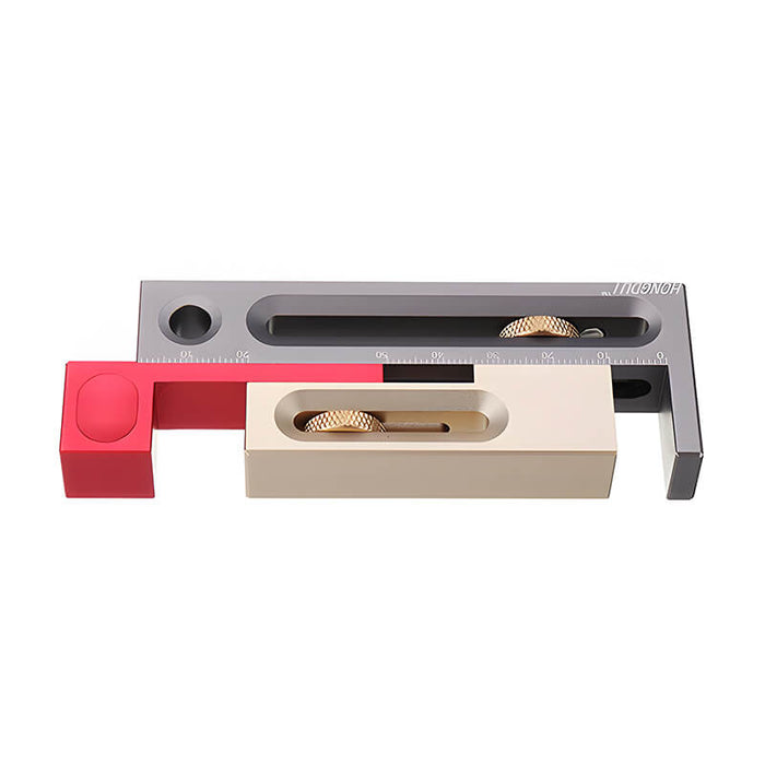 Precision Kerfmaker Table Saw Slot Adjuster Mortise and Tenon Tool Woodworking Movable Measuring Block