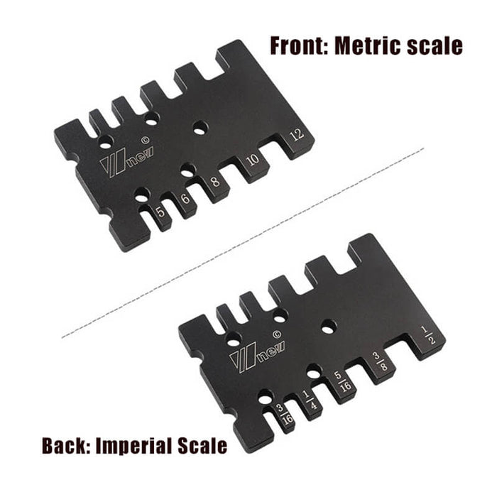 Levoite Router Bit Depth Gauge Card for Woodworking