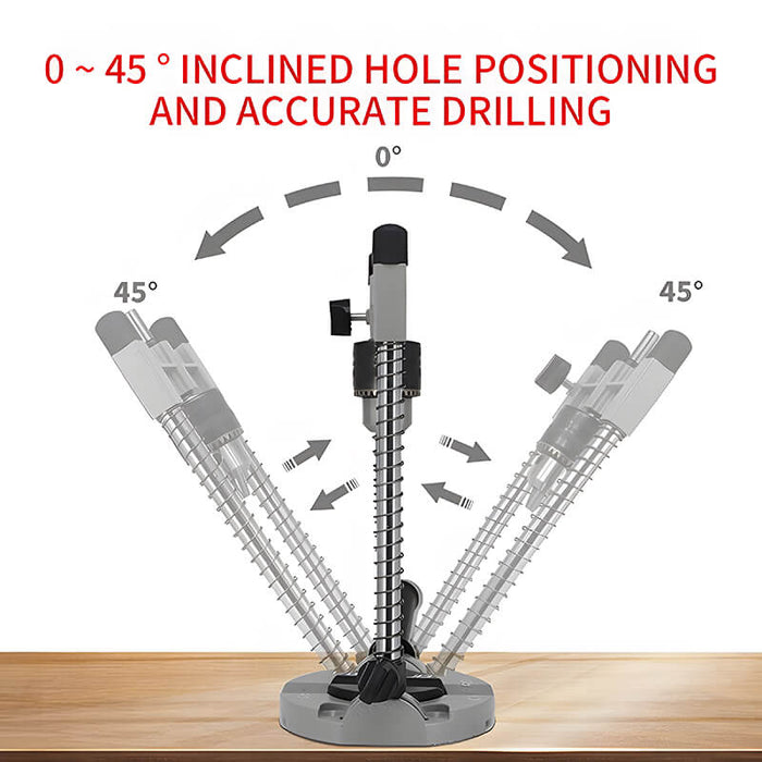 Levoite™ Portable Mulit-Anlge Drill Guide Jig Mini Drill Stand Drill Guide for Hammer Drill