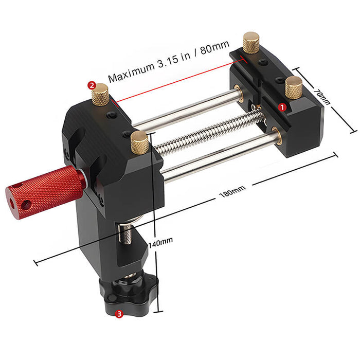 Levoite Precision Workbench Vise Clamp for Woodworking