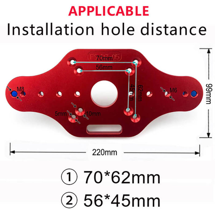 Levoite™ Compact Router Base with Handles for Electric Trimming Wood Milling Engraving