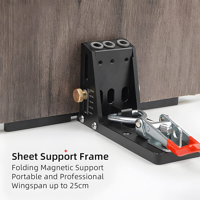 Levoite™ Pocket Hole Jig Kit System with Drill Bit and Accessories