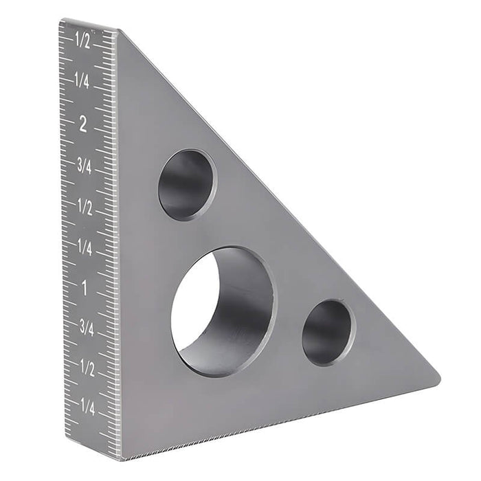 Levoite Carpenter's Square Right Angle Ruler 45 and 90 Degree Aluminum Alloy Triangle Ruler for Woodworking