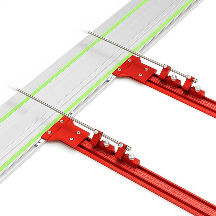 Système de guidage de rail parallèle pour le travail du bois - Coupe répétable - Compatible avec Festool, Makita, Milwaukee, Triton, Powertec Rails Système de guidage de rail parallèle pour le travail du bois - Coupe répétable - Compatible avec Festool, Makita, Milwaukee, Triton, Powertec Rails