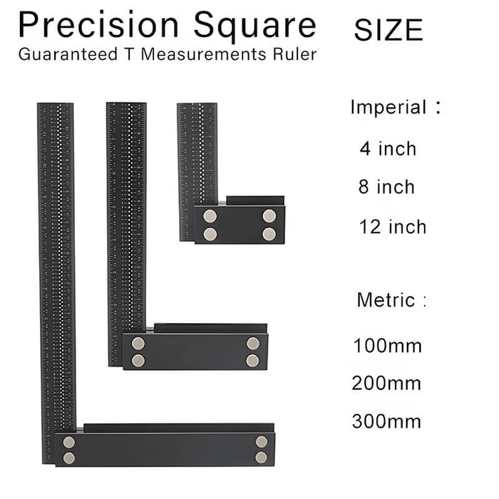 Woodworking Carpenters Squares Try Square Precision Squares for Measuring and Marking