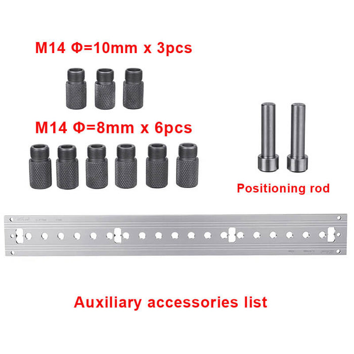 Wnew Precision 3 In 1 Dowelling Jig Kit Dowel Pin Joint Drill Guide for Furniture Connecting