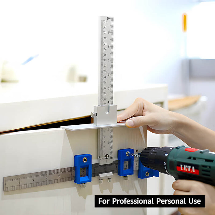Levoite Cabinet Hardware Jig for Installation of Handles and Knobs on Doors and Drawer Fronts