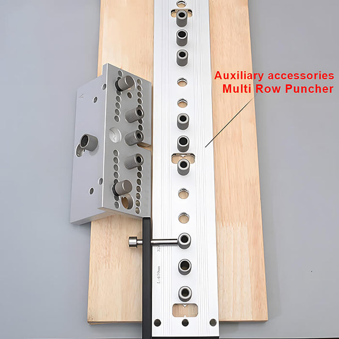 Wnew Precision 3 In 1 Dowelling Jig Kit Dowel Pin Joint Drill Guide for Furniture Connecting