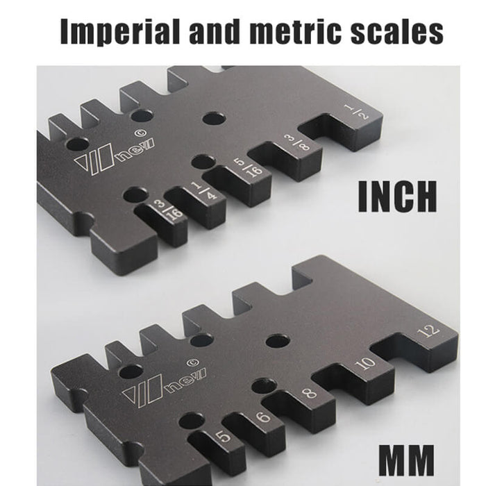 Levoite Router Bit Depth Gauge Card for Woodworking