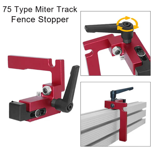 Levoite router table fence stopper T-Slot miter track fence stopper