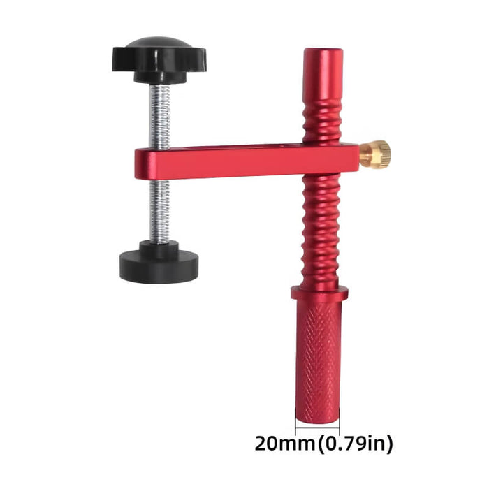 Levoite™ Woodworking Spiral 19/20MM Hold Fast Hold Down Bench Dog Clamp Desktop Quick Acting Hold Down Clamp Adjustable Fast Fixed Clip