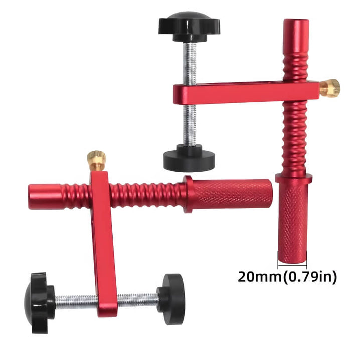 Levoite™ Woodworking Spiral 19/20MM Hold Fast Hold Down Bench Dog Clamp Desktop Quick Acting Hold Down Clamp Adjustable Fast Fixed Clip