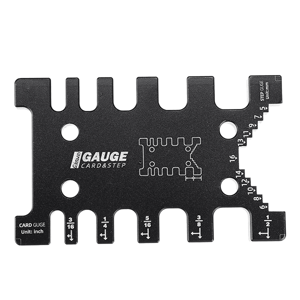 Precision Step Depth Height Gauge Card for Router and Table Saw — levoite