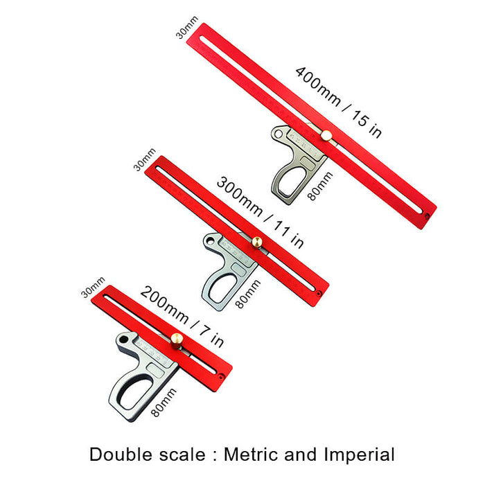 Levoite™ Precision Combination Square T-Squares for Woodworking