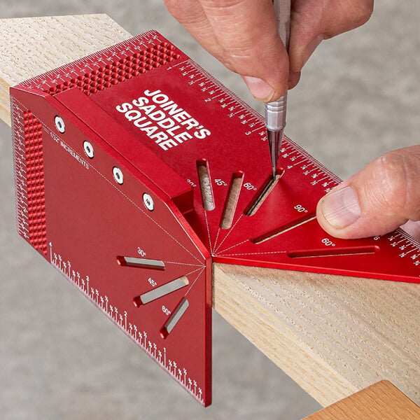 Levoite™ Precision Joiner's Saddle Layout Square 45/90 Degree Layout Miter Gauge