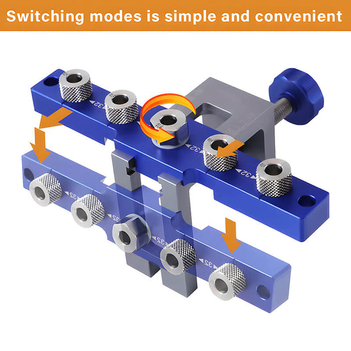 Levoite Self Centering Doweling Jig Drilling Guide Bushings Set