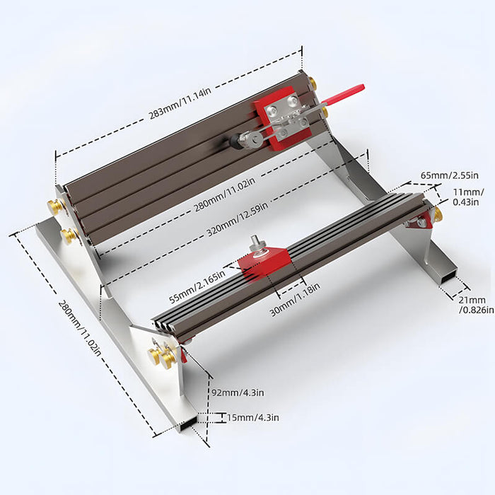 Levoite Precision Adjustable Spline Jig for Table Saw & Router Table