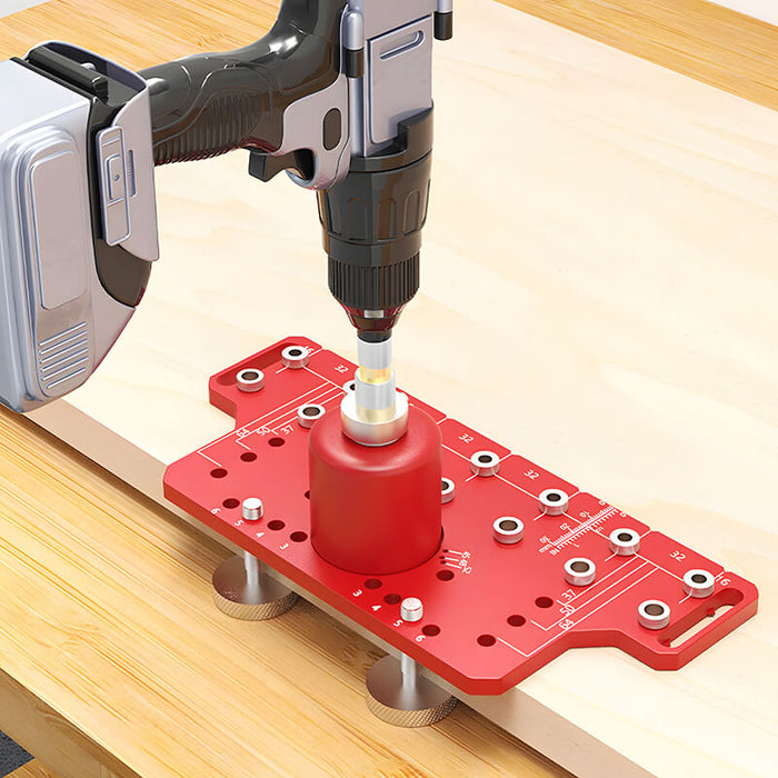 Levoite™ Precision Shelf Pin Jig 1/4 & 5mm and Concealed 35mm Hinge Jig