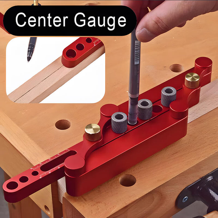 Levoite™ Self Centering Doweling Jig & Center Gauge