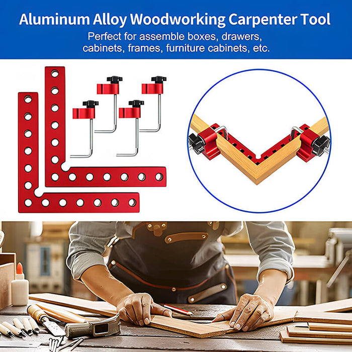 Levoite Precision Clamping Squares 90 Degree Corner Clamp, Positioning/Assembly Squares