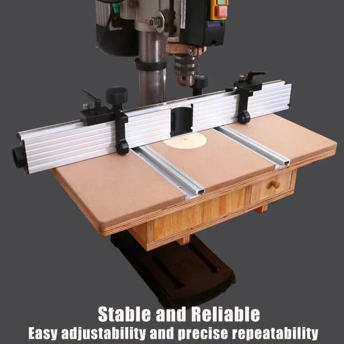 Levoite Drill Press Fence with Dust Collection