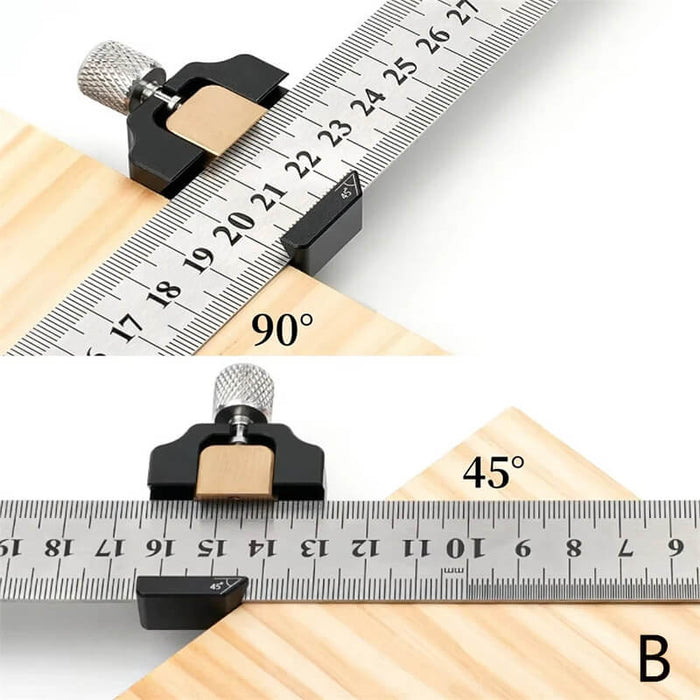 Levoite™ Ruler Stop with  12" Steel Ruler