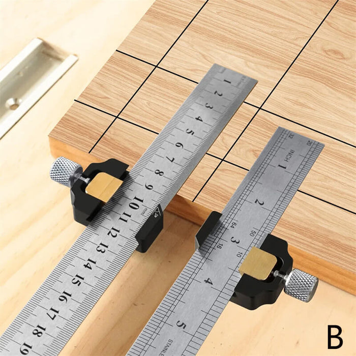 Levoite™ Ruler Stop with  12" Steel Ruler