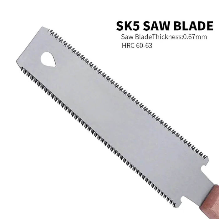 Japanese Style Pull Saw Hand Saw 6 Inch Double Edge Flush Cut Saw for Woodworking tools