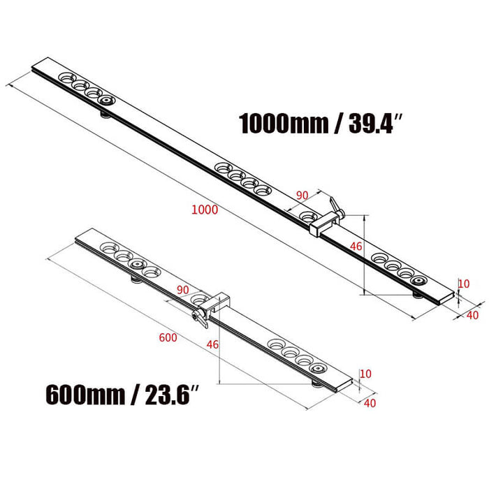 HONGDUI HD30-KY MFT Workbench Fence System Kit