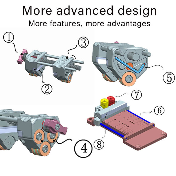 HONGDUI HD34 Pro Honing Guide Woodworking Sharpening System Guide Jig for Chisels And Planes