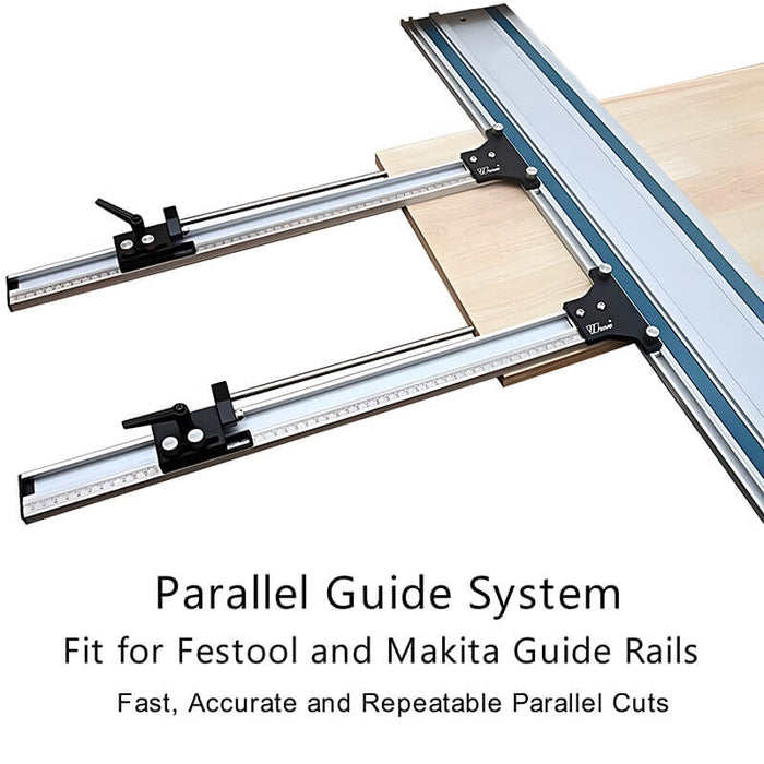 Wnew Best Track Saw Parallel Rail Guide System for Makita and Festool Guide Rails levoite