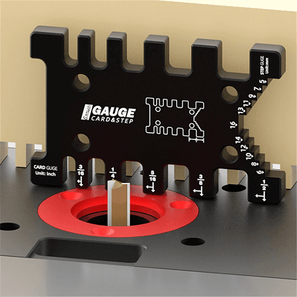Levoite 2-in-1 Step Gauge and Router Depth Guide For Table Saws
