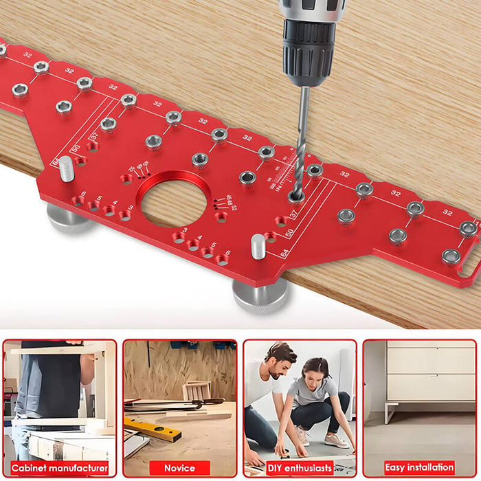 Levoite™ Precision Shelf Pin Jig and Hinge Jig