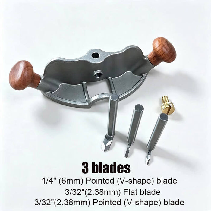 Luban® Small Router Plane with Three Blades