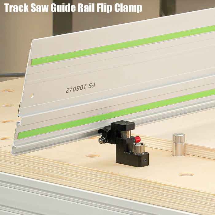 Track Saw Guide Rail Flip Stops