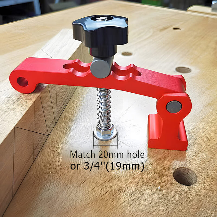 Levoite Woodworking Hold Down Clamp for T Track and MFT Table Bench Dog Hole Clamp