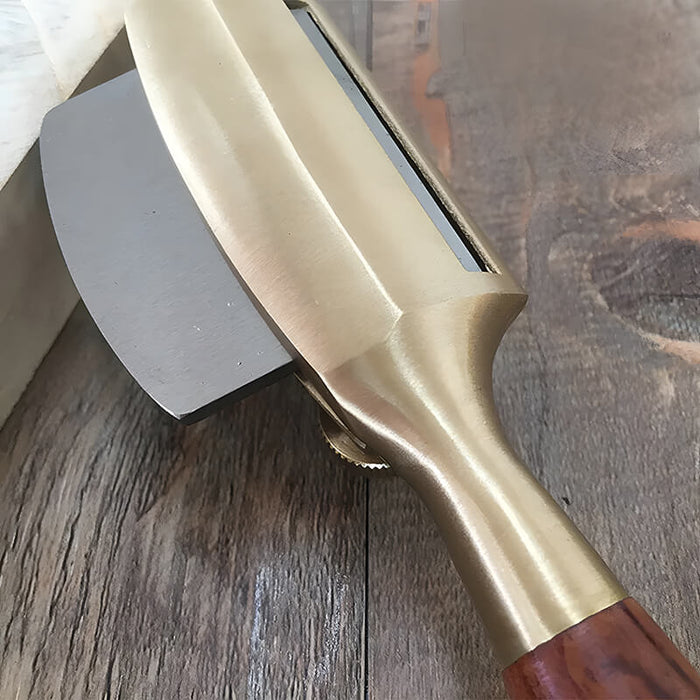 Luban® Spokeshave Brass - Rount Sole  & Flat Spokeshave